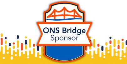 Image of bridge logo with text that reads "sponsor"